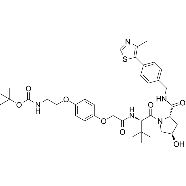 (S,R,S)-AHPC-O-Ph-PEG1-NH-BocͼƬ