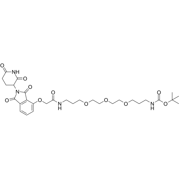 Thalidomide-O-amido-CH2-PEG3-CH2-NH-BocͼƬ