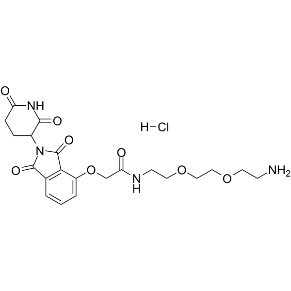 Thalidomide-O-amido-PEG2-C2-NH2 hydrochlorideͼƬ