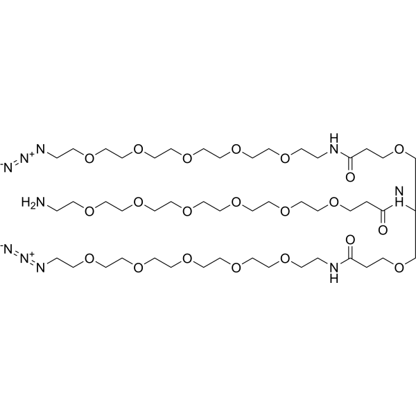 Amino-PEG6-amido-bis-PEG5-N3ͼƬ