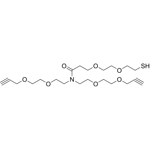 N,N-Bis(PEG2-alkyne)-N-amido-PEG2-thiolͼƬ