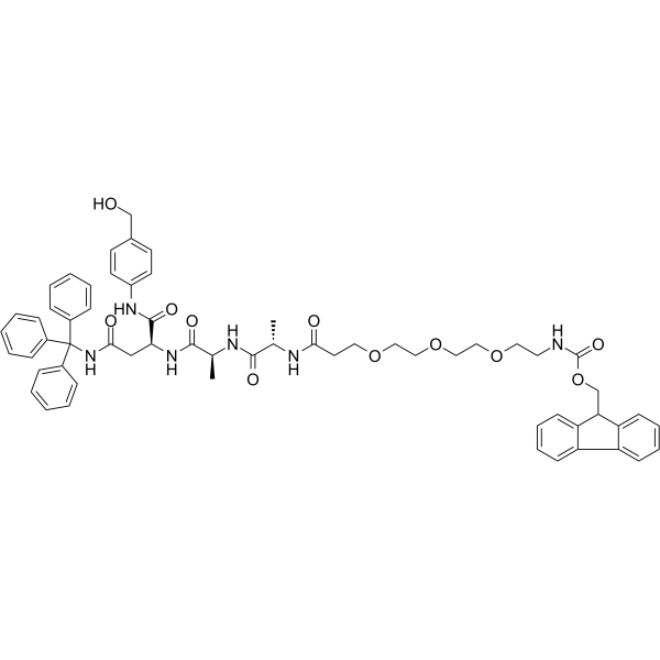 Fmoc-PEG3-Ala-Ala-Asn(Trt)-PABͼƬ