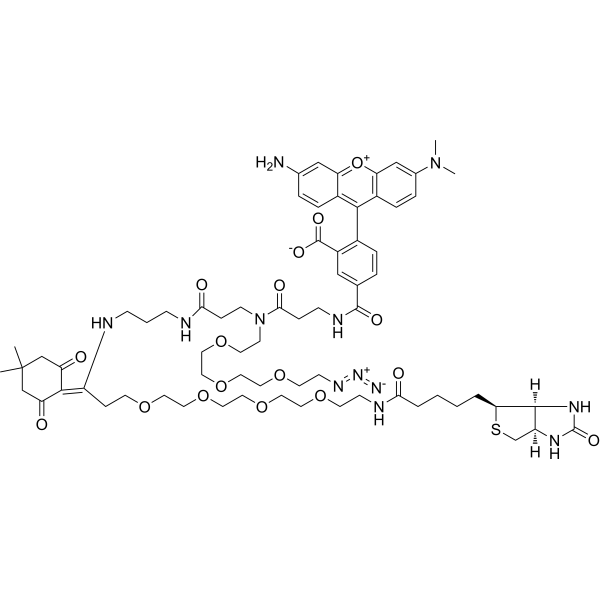 Biotin-PEG4-Dde-TAMRA-PEG3-AzideͼƬ