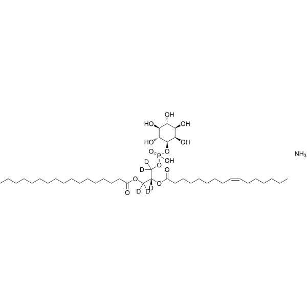 D-myo-Inositol,1-[(2R)-3-[(1-oxoheptadecyl)oxy]-2-[[(9Z)-1-oxo-9-hexadecen-1-yl]oxy]propyl hydrogen phosphate],ammonium salt(1:1)ͼƬ