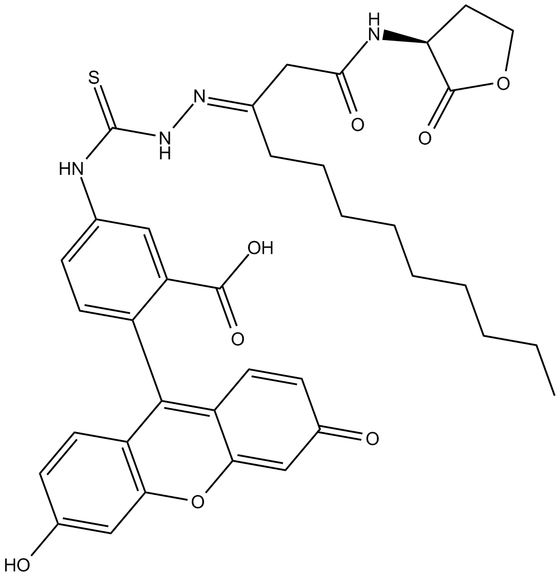 N-dodecanoyl-L-Homoserine lactone-3-hydrazone-fluoresceinͼƬ