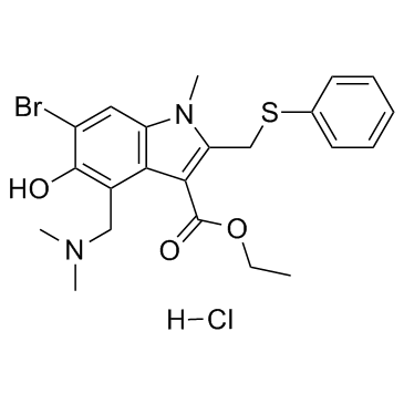 Arbidol hydrochloride(Umifenovir hydrochloride)ͼƬ