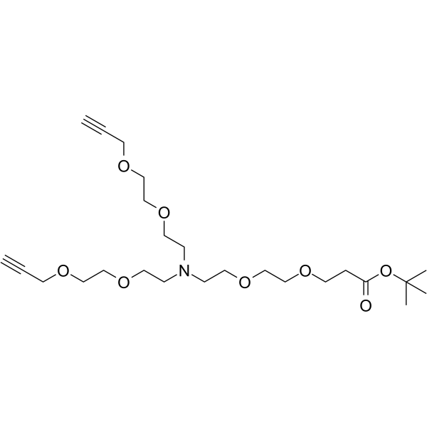 N-(PEG2-Boc)-N-bis(PEG2-propargyl)ͼƬ