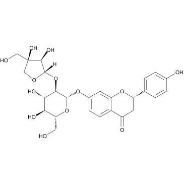 Liquiritigenin-7-O-β-D-glucopyranosyl-(1𔾶)-β-D-apiofuranosideͼƬ