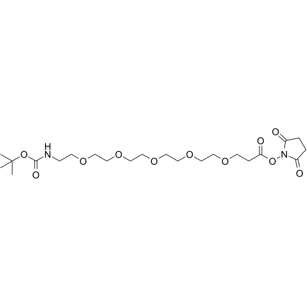 Boc-N-PEG5-C2-NHS esterͼƬ