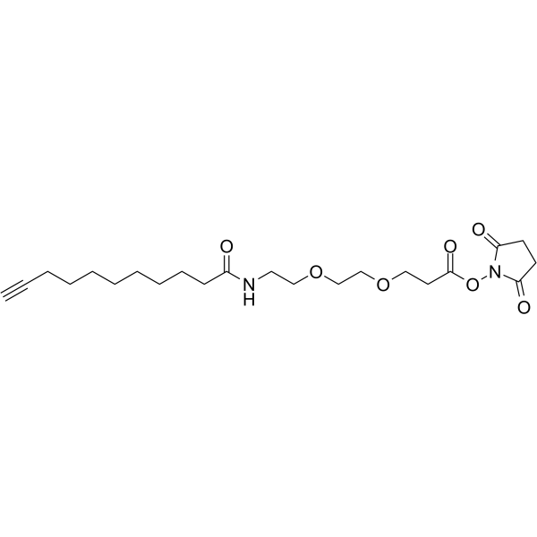 Propargyl-C8-amido-PEG2-NHS esterͼƬ