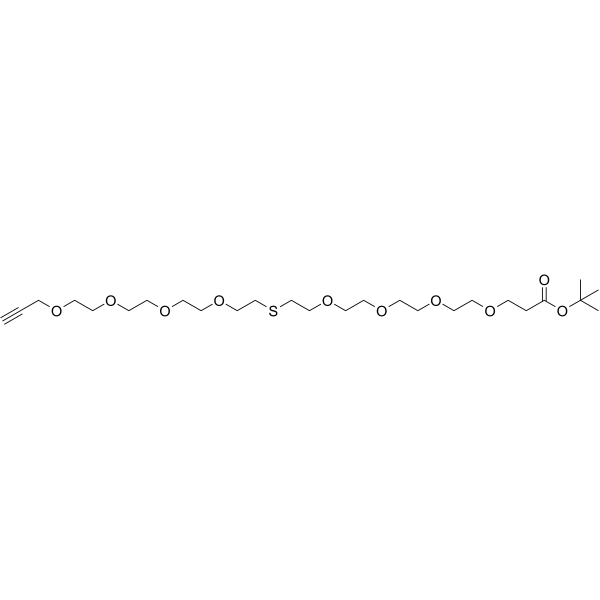 Propargyl-PEG4-S-PEG4-BocͼƬ