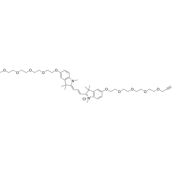 N-methyl-N'-methyl-O-(m-PEG4)-O'-(propargyl-PEG4)-Cy3ͼƬ