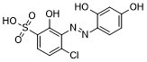 4-Chloro-3-(2,4-dihydroxyphenylazo)-2-hydroxybenzene-1-sulfonic acidͼƬ