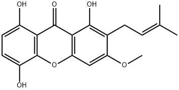 1,5,8-Trihydroxy-3-methoxy-2-prenylxanthoneͼƬ