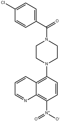 5-[4-(4-chlorobenzoyl)-1-piperazinyl]-8-nitroquinoline(6133799)ͼƬ