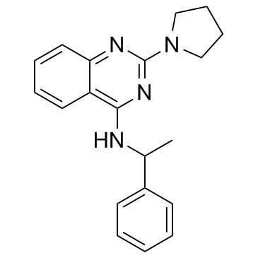 N-(1-phenylethyl)-2-(1-pyrrolidinyl)-4-quinazolinamine(7725466)ͼƬ