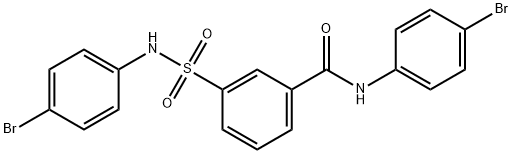 N-(4-bromophenyl)-3-{[(4-bromophenyl)amino]sulfonyl}benzamide(5210775)ͼƬ