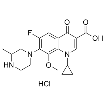 Gatifloxacin Hydrochloride(AM 1155 hydrochlorideBMS 206584-01 hydrochloride)ͼƬ