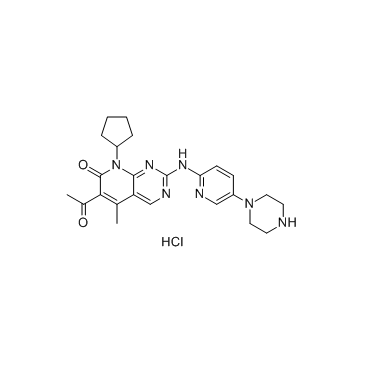 Palbociclib hydrochloride(PD 0332991 hydrochloride)ͼƬ