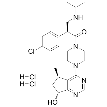 Ipatasertib dihydrochloride(GDC-0068 dihydrochloride RG-7440 dihydrochloride)ͼƬ