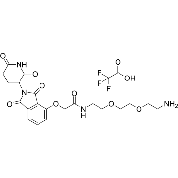 Thalidomide-O-amido-PEG2-C2-NH2(TFA)ͼƬ