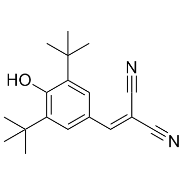 Tyrphostin A9(AG 17 Tyrphostin 9)ͼƬ