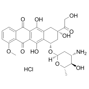 Epirubicin hydrochloride(4'-Epidoxorubicin hydrochloride)ͼƬ