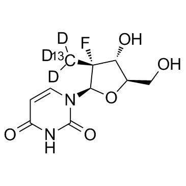 PSI-6206 13CD3(RO-2433 13CD3GS-331007 13CD3Sofosbuvir metabolite GS-331007 13CD3)[CAS1256490-42-2]ͼƬ