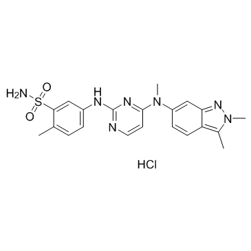 Pazopanib Hydrochloride(GW786034 Hydrochloride)ͼƬ