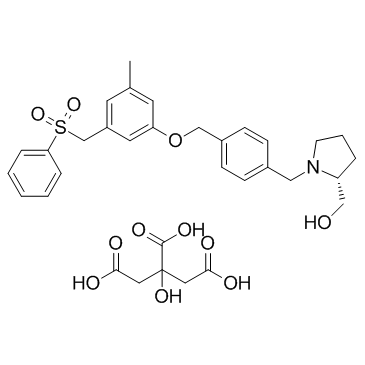 PF-543 Citrate(Sphingosine Kinase 1 Inhibitor II(Citrate))ͼƬ