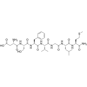 Neurokinin A(4-10)(Asp-Ser-Phe-Val-Gly-Leu-Met-NH2DSFVGLM-NH2)ͼƬ