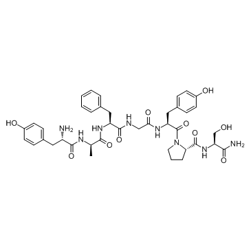 Dermorphin(Tyr-d-Ala-Phe-Gly-Tyr-Pro-Ser-NH2Y{d-ALA}FGYPS-NH2)ͼƬ