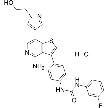 Ilorasertib hydrochloride(ABT-348 hydrochloride)ͼƬ