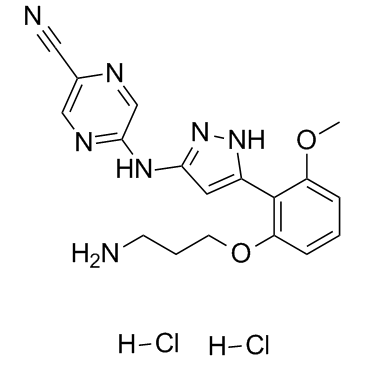 Prexasertib dihydrochloride(LY2606368 dihydrochloride)ͼƬ