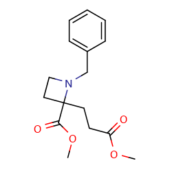 Methyl1-benzyl-2-(3-methoxy-3-oxopropyl)azetidine-2-carboxylateͼƬ