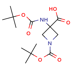 1-(Tert-Butoxycarbonyl)-3-((tert-butoxycarbonyl)amino)azetidine-3-carboxylicacidͼƬ