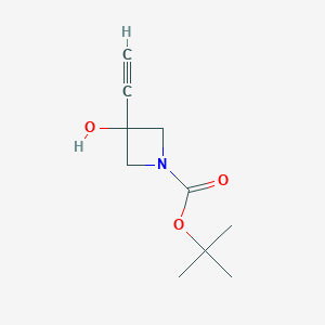 Tert-butyl3-ethynyl-3-hydroxyazetidine-1-carboxylateͼƬ