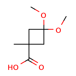 3,3-Dimethoxy-1-methylcyclobutanecarboxylicacidͼƬ