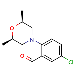 5-chloro-2-[(2R,6S)-2,6-dimethylmorpholin-4-yl]benzaldehydeͼƬ