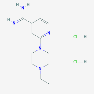 2-(4-ethylpiperazin-1-yl)pyridine-4-carboxamidinedihydrochlorideͼƬ