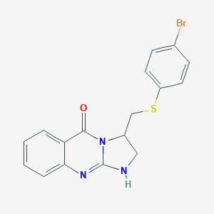 3-{[(4-Bromophenyl)sulfanyl]methyl}-2,3-dihydroimidazo[2,1-b]quinazolin-5(1H)-oneͼƬ