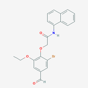 2-(2-bromo-6-ethoxy-4-formylphenoxy)-N-(naphthalen-1-yl)acetamideͼƬ