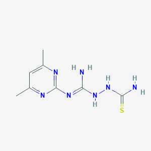 2-[[(4,6-dimethylpyrimidin-2-yl)amino](imino)methyl]hydrazinecarbothioamideͼƬ