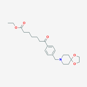 Ethyl 7-[4-[8-(1,4-dioxa-8-azaspiro-[4,5]decyl)methyl]phenyl]-7-oxoheptanoateͼƬ