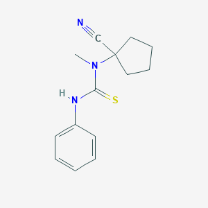 3-(1-Cyanocyclopentyl)-3-methyl-1-phenylthioureaͼƬ