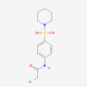 2-Bromo-N-[4-(1-piperidinylsulfonyl)phenyl]-acetamideͼƬ