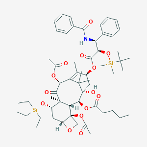 7-O-(Triethylsilyl)-2'-O-tert-butyl(dimethyl)silyl 2-Debenzoyl Paclitaxel 2-PentanoateͼƬ