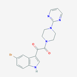 1-(5-Bromo-1H-indol-3-yl)-2-[4-(pyrimidin-2-yl)piperazin-1-yl]ethane-1,2-dioneͼƬ