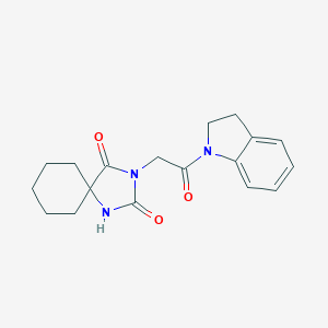 3-[2-(2,3-dihydro-1H-indol-1-yl)-2-oxoethyl]-1,3-diazaspiro[4,5]decane-2,4-dioneͼƬ