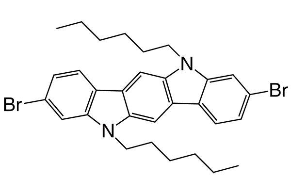 3,9-Dibromo-5,11-dihexyl-5,11-dihydroindolo[3,2-b]carbazoleͼƬ